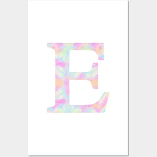 The Letter E Rainbow Color Design Posters and Art